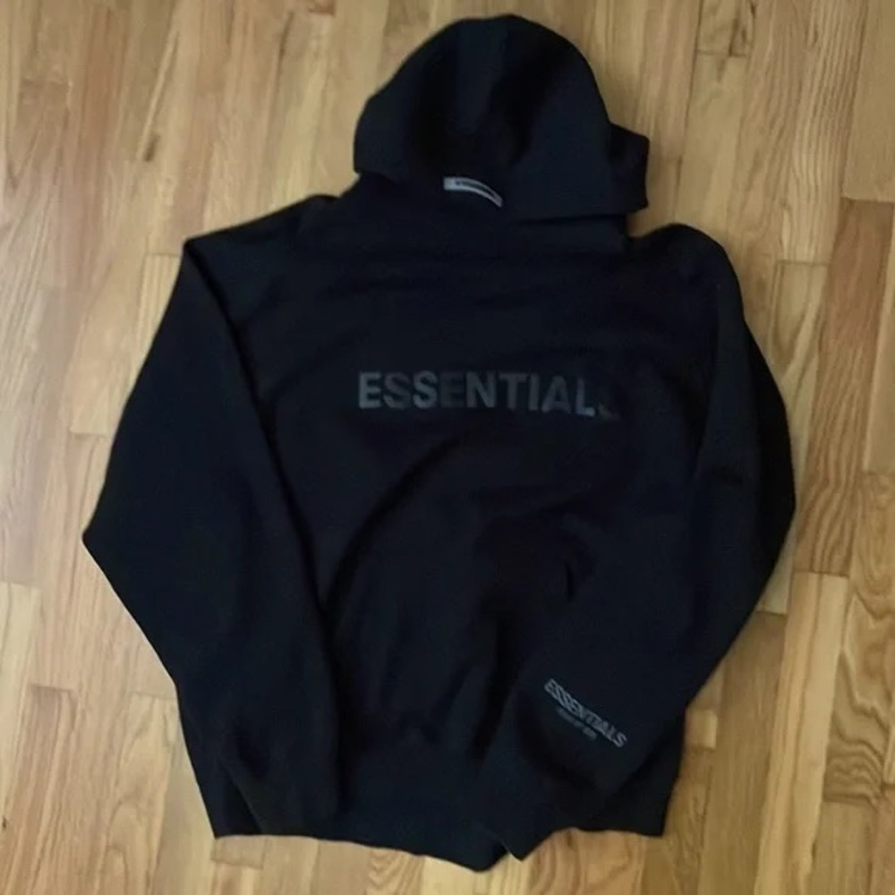 Black Essentials Hoodie
